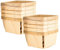 Alipis 10 Pièces Corbeille à Pain En Bois Panier De Récolte De Panier à Copeaux De Bois Corbeille à Pain De Cuisine Panier De Cueillette Panier Cadeau En Bois Bureau Bois Décoratif