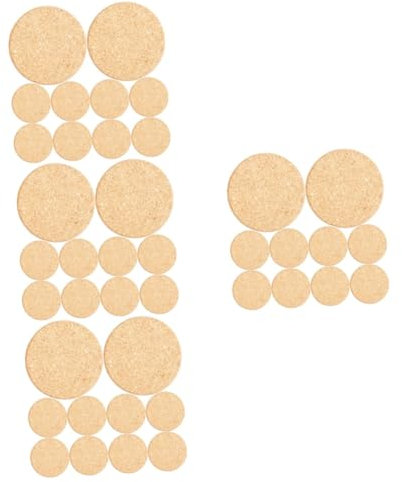 SUPVOX 40pcs Cork Plant Mats Flower Pot Saucers Flowerpot Pads Garden Coasters Diy Pad