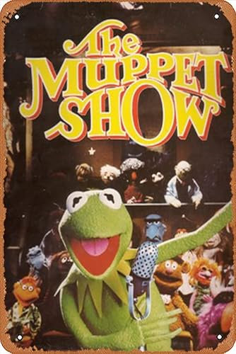 Wandposter aus Metall, Motiv: The Muppet Show, Promi-Poster, TV-Filmposter, Retro-Geschenk, Karaoke, Männerhöhle, Bars, Cafés, Dekoration, Vintage-Kunst-Dekorationen, Metallschilder, 20,3 x 30,5 cm