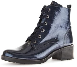 Gabor Damen Schnürstiefeletten, Frauen Stiefeletten,schnürboots,reißverschluss,Boots,Stiefel,Bootee,Booties,Ocean (Micro),40 EU / 6.5 UK
