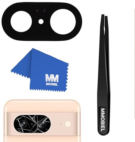 MMOBIEL Back Rück Kamera Glas Linse Ersatz Kompatibel mit Google Pixel 8 - Hinten Rückseite Camera Scheibe - Inkl. Kleber, Pinzette und Touch