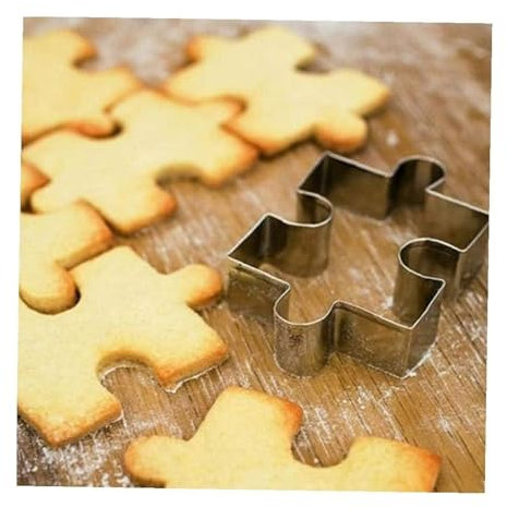 Cookie Cutter,Biscuit Cutters,Stainless Steel Cookie Cutter Fondant Tools Cake Decorating Jigsaw Puzzle Shape Cake Sugarcraft Cutter Cake Baking Tool