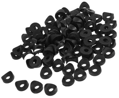 iplusmile 100pcs Rubber Washers Plastic Wedges Shims for Plumbing Washers Bolts Nuts Assortment Kit for Shower Head and Garden Faucet Installation