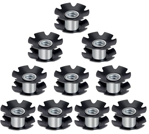 10 x Mountainbike-Flanschmutter, Fahrradlenkrohr-Headset, Sternmuttern, Fahrradlenkrohr-Headsets, Sternuts
