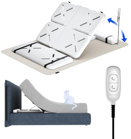 FLEXISPOT Letto Elettrico, Rete a Doghe, Meccanismo di Sollevamento Regolabile Elettricamente per Materassi, Rende tutti i Letti e le reti a Molle - con Motore Potente e Telecomando