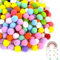 300 Stück Pompons 20mm Bunte Pompons zum Basteln, Flauschigen Pompoms, Kleine Pompom, Plüsch Bälle, Mini Pompons zum Basteln, Flauschige Bastelbälle für DIY,Partydeko,Girlanden,Haarschmuck & Kleidung