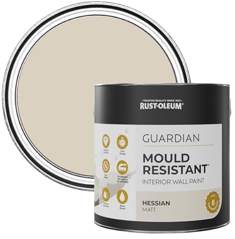 Rust-Oleum Beige Guardian Mould Resistant Wall Paint - Hessian 2.5L
