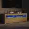 CFODOJ Entertainment Centers & TV Stand-home-TV-Schrank mit LED-Leuchten Sonoma Eiche 120x35x40cm