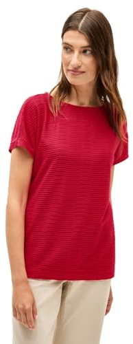 Cecil Damen Struktushirt in Unifarbe