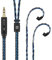 KBEAR 2Meter IEM Cable QDC Pin, Recessed 2Pin Headphone Extension Cable Earbuds Wire, 16-Strand OCC Silver-Plated Long in Ear Monitor Cable for KZ EDX Pro/Castor/DQS/ZAR/ZAS/ZAX/ZS10 PRO
