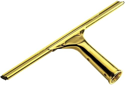 Bayersan Squeegees Complete Brass Squeegee – Window Cleaning Tool With Rubber Blade – Heavy-duty Metal Window Cleaner – Professional Glass Wiper (18)