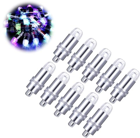 KARELLS 10x Mini LED-Ballons Lichter, Wasserdicht Beleuchtung, für Papierlaternen Lampions Warmweiß Hochzeit Party,Partydekoration, Weihnachten