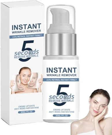 5 Sekunden Lifting Firming Anti-Aging, Antifaltencreme Soforteffekt, Tränensäcke und schlaffe Haut, Faltencreme mit Soforteffekt, Instant Face Tightener Cream, Faltencreme Instant Faltenentferner (1)