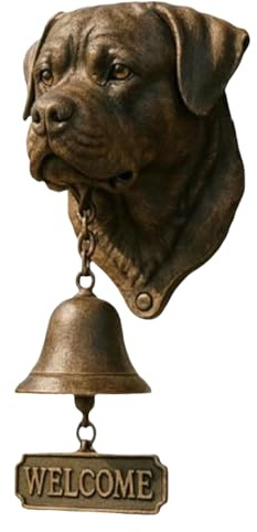 Lustige Hunde-Türklingel, rustikal, Vintage, dekorative Wandmontage, Haustür, Eingang, Klingel – für, Garten, Hof, Zuhause, Sicherheitsraum