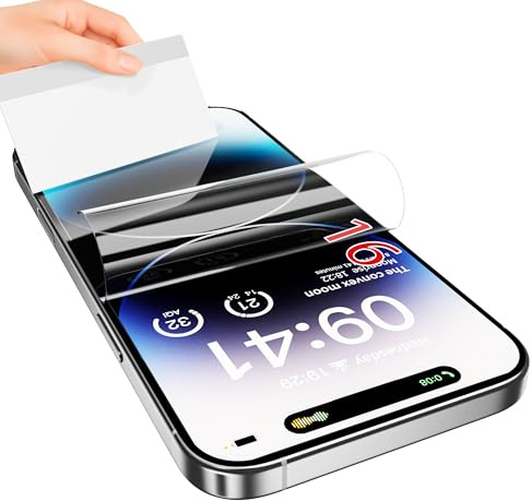 JUVENPROTO 3 Pack for iPhone 16 TPU Films Screen Protectors, Fingerprint Unlock, Anti Scratch, Bubble Free, Ultra Thin, HD Clear, Easy Installation for 16