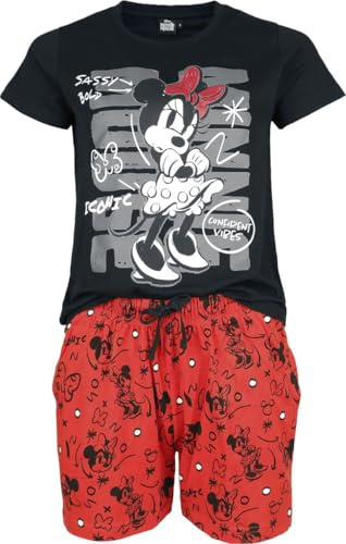 Micky Maus Minnie Mouse Frauen Schlafanzug Multicolor