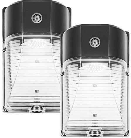 CINOTON 26W LED Wandleuchten Set Dämmerungslicht (Lichtzelle 3000lm IP65 Wasserdicht), 100-277vac, 150-250W HPS / MH Ersatz Außenbeleuchtung 5000K (5 Jahre Garantie)