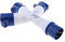 D DOLITY 380v/220V Connecteur Prises de Courant Industrielle Répartiteur Couvercle de Plug - Bleu/32a/3pin/220v/ 2p + e