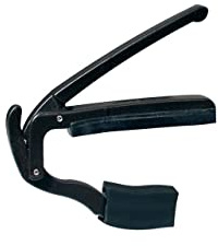 Zoundhouse ZH-KC Black Curved Capo for Electric and Western Guitars - Easy to Use with One Hand