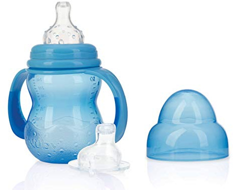 Nûby - Biberon D’apprentissage - 240ml - Bleu - 0M