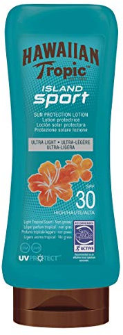 HAWAIIAN Tropic Lotion Island Sport Spf 30 - Crema Solar, Verde, 180 Mililitros