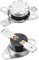 sourcing map KSD301 Thermostat 40°C/104°F 10A Schließer N.O Einstellen Schnappscheiben-Temperaturschalter 2 Stück