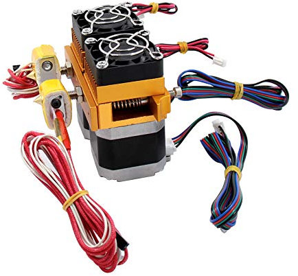 Doppel-Druckkopf MK8 Makerbot Extruder Hotend für 3D-Drucker MK8 Doppelkopf Extruder Dual Extruder 12V 0.4mm