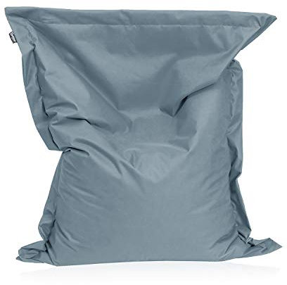 Sitzsack Beanbag rechteckige Bodenkissen 200x140cm 32 Farben Indoor Outdoor Sitzsäcke mit Füllung Riesensitzsack Kindergarten Sitzkissen Schule Bean Bag ca.480L(Grau)