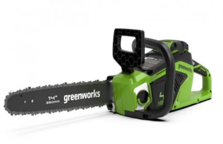 Tronçonneuse Brushless 35cm 40V GREENWORKS - Batterie 4.0 Ah - Chargeur - GD40CS15K4