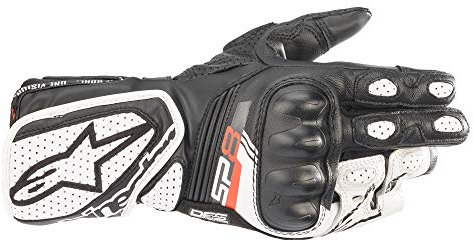 Alpinestars Motorradhandschuhe lang Motorrad Handschuh Stella SP-8 V3 Damen Handschuh lang weiß S, Sportler, Ganzjährig, Leder