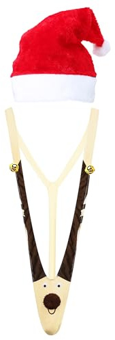 Hicarer Mankini, Herren-Stringanzüge mit Weihnachtsmütze, Überraschungsspielzeug