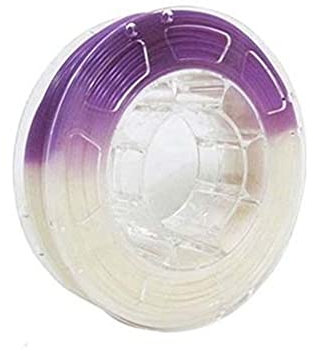 3D Drucker PLA Filament 3D- Drucker Glühfaden, UV-Licht- Farbe ändern Glühfaden, PLA Filament for 3D- Drucker 1, 75 mm +/- 0, 03 mm, 1 kg (2, 2 lbs) Spool Seide glänzend ( Color : White to Purple )