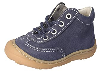 RICOSTA Jungen Stiefel GABRY,Kinder Lauflernschuhe,WMS:Mittel,lose Einlage,terracare,Blauer Engel,Booties,Leder,schnürstiefel,See (170),26 EU
