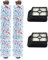 Replacement Parts for Bissell CrossWave, 2 Pack Multi-Surface Brush Roll 1868 + 2 Pack Vacuum Filter 1866 for Bissell CrossWave Vacuum Cleaner