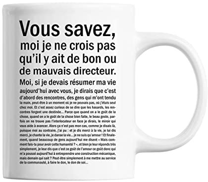 Mug Directeur Homme Bon ou Mauvais Blanc | Tasse humour métier imprimée en France
