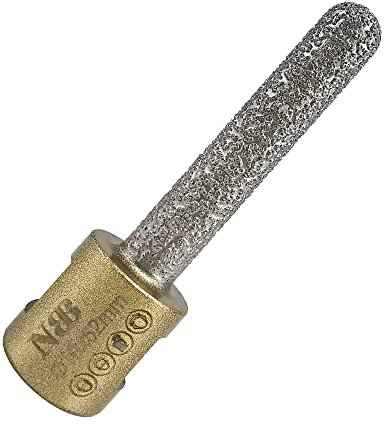 NBB Fraise diamantée avec M14, forme de doigt, Fraise chanfrein, fraise diamantée pour agrandir et façonner un trou dans la porcelaine, céramique, carrelage, granit, marbre, humide ou sec (1, F1052)