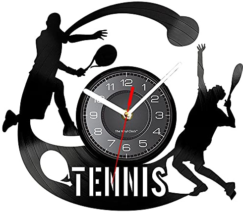 Vinyl-Wanduhr, Strand-Tennis-Wanduhr, gut für Liebe, schnelle Lichtzeit, langsames Leben, Wanduhr.