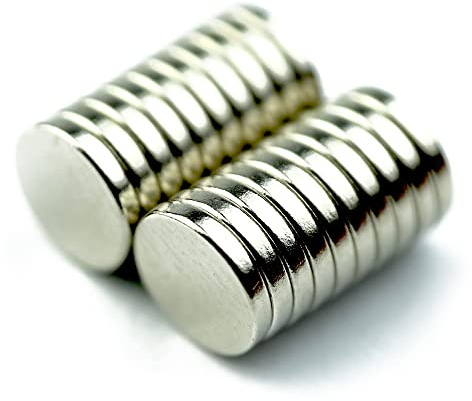 N35 Neodymium Magnet for Arts, Crafts, Model Making, DIY, Hobbies, Office and Home - 6mm dia x 1mm thick - 0.33kg Pull - Pack of 20