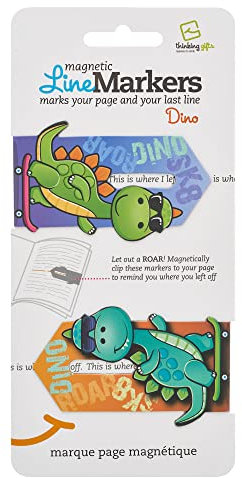 Linemarker Seitenmarker | Buchhalter | Magnetische Lesezeichen 2er Set | Magnet Seitenhalter Clip zum Lesen | Lesezeichen | Geschenkidee für Leser, Buchliebhaber