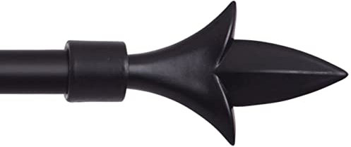 Bestlivings Endstücke für Stilgarnitur 2er Pack aus Kunststoff (Schwarz/Lilie) vers. Farben, Ø16mm, Dekoration modernes Design für Vorhangstange