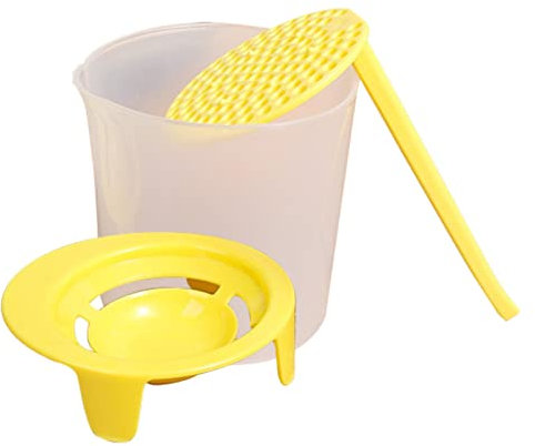 Egg Separator, Egg Sieve with Cup, Egg Yolk White Separator, Egg White Beating Bowl, Kitchen Gadget Cooking Baker Tool, Egg Extractor Tool for Kitchen Helper for Cooking Baking Baking Gadget