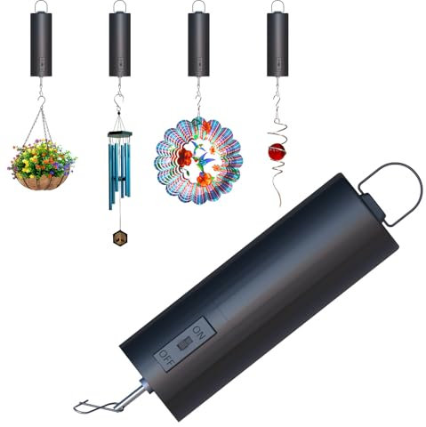 Eiryhope Wind Spinner Motor Hängende Display Motor für Spinner Spiral Tail Sun Catcher Chimes Garten Dekor Outdoor Dekoration Drehmotor für Disco Spiegel Ball Baby Krippe Mittlere Geschwindigkeit 20