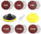 Hepzest Sanding Discs Pad Kit, 125 mm Velcro Sandpaper with M14 Sanding Pad, 60 Sandpapers (40/60/80/120/180 Grit), for Angle & Drill Grinders, Metal & Wood