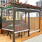 FENGSHOUU Transparentes Wasserdichtes Rollo,PVC-Kunststoff-Regenschutz-Fenster-Rollos,Outdoor-Balkon-Terrassen-Tür Durchsichtige Rollos,Wärmeisoliert,Staubdicht,mit Zubehör,Breite x Höhe (130x240cm)