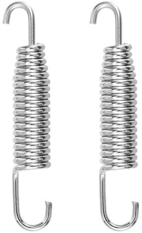 Larcele Molle per Tubo di Scarico per Moto, 2 pezzi 70mm Molle di scarico montaggio per moto in Acciaio Inox MT/TH-01
