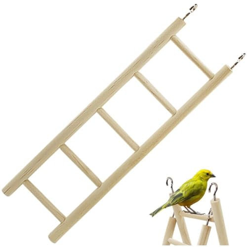 Papageienklettern Leiter Schwung Spielzeug Naturvogel Holzleiter Schwung Vögel Klettern Hängende Schwung Spielzeug Für Kleine Vogel Haustier Vorräte