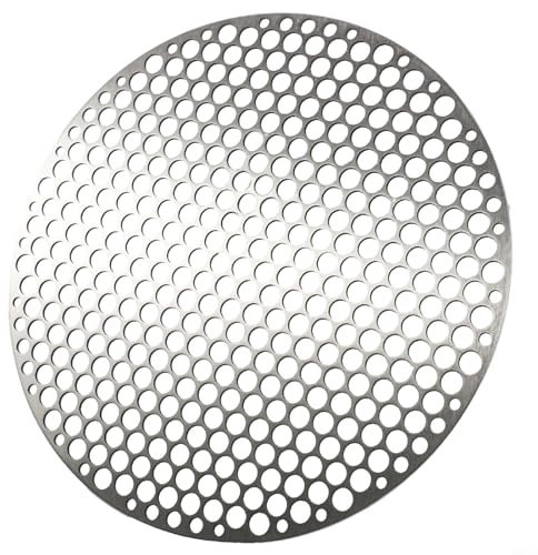 Professioneller Edelstahl-Grillrost, rundes Grillnetz für Holzkohlegrills und mehr (26 cm)