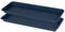VUWEZ Kunststoff-Pflanztablett, Untersetzer, rechteckig, 61 cm, Untersetzer für drinnen und draußen, Wassertropfschale für Blumentopf, Pflanzgefäß, Fensterbank, Pflanztablett (20,3 x 61 cm, blau), 2