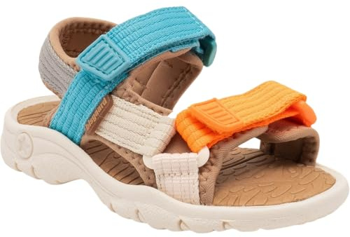 Bisgaard Unisex Kinder Nico Sandal, Bright Orange Blue, 32 EU