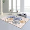 RUGMRZ Teppiche Fürs Kinderzimmer Flickenteppich Waschbar grau-blau minimalistisches Design Schlafzimmerteppich Sofateppich Teppich Lang 90X150CM